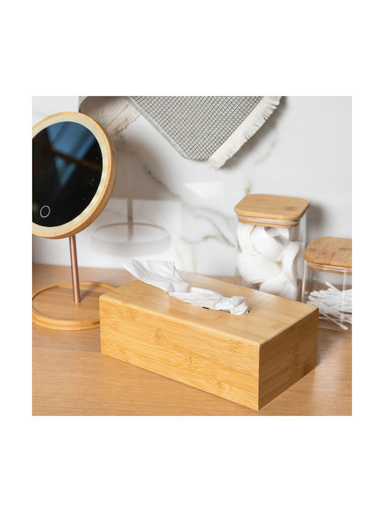 Estia Wooden Tissue Holder ESSENTIALS Beige 24x14x8.5cm 02-13134