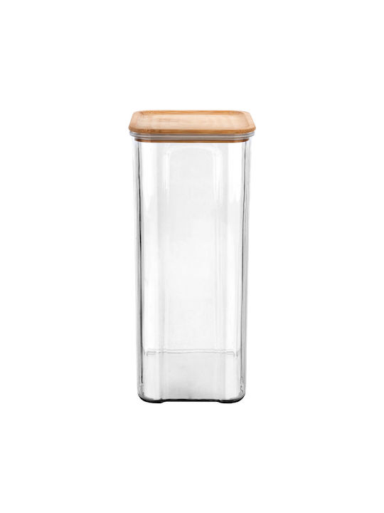 Estia Vase General Use with Lid Plastic Transparent 1200ml