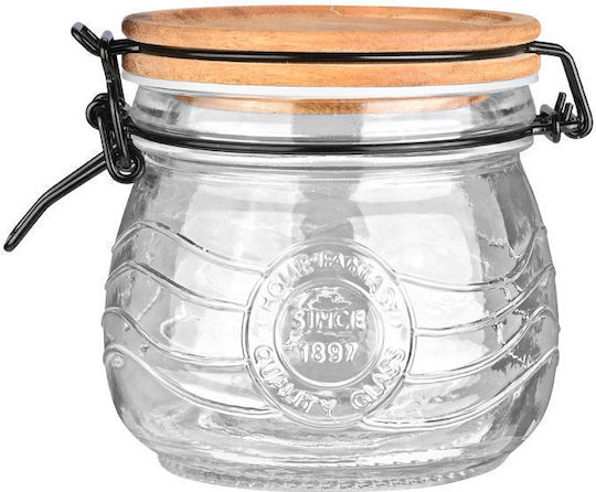 Estia ALLURE Vase Allgemeine Verwendung mit luftdichtem Deckel Glas Transparent 500ml Estia ALLURE Vase Allgemeine Verwendung mit luftdichtem Deckel Glas Transparent 500ml