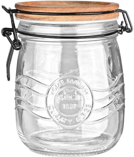 Estia ALLURE Vase Allgemeine Verwendung mit luftdichtem Deckel Glas Transparent 750ml Estia ALLURE Vase Allgemeine Verwendung mit luftdichtem Deckel Glas Transparent 750ml