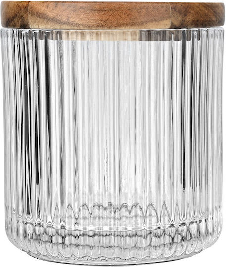 Estia ALLURE General Use Vase with Lid Glass Transparent 9.5x10x9.5cm