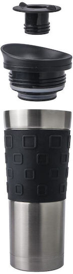 Relags Glas Thermosflasche Rostfreier Stahl BPA Frei 450ml Basic Nature mit Handgriff
