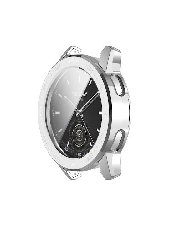 Θήκη Σιλικόνης σε Ασημί χρώμα για το Xiaomi Redmi Watch 3 Lite / Watch 3 Active