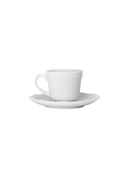 Estia Athénée Cup Coffee Porcelain White 100ml
