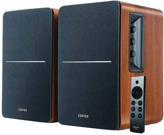 Edifier R1280DBS Αυτοενισχυόμενα Ηχεία με Bluetooth 42W (Ζεύγος) Καφέ