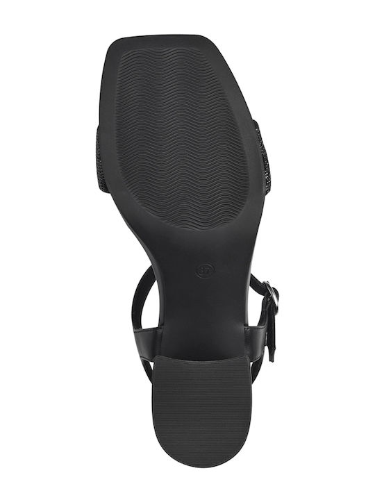 Sandalen Anatomisch mit Strass Schwarz