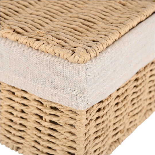 Estia Botanica Wooden Storage Box with Lid Beige 32x24x12cm 1pcs