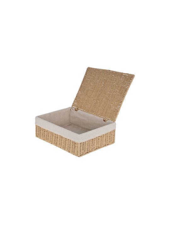 Estia Botanica Wooden Storage Box with Lid Beige 32x24x12cm 1pcs