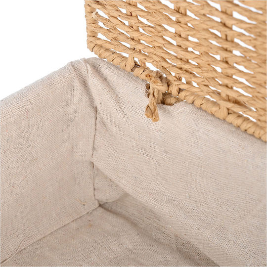 Estia Botanica Дърво Кутия за съхранение с капак Бежов 36x27x13см 1бр