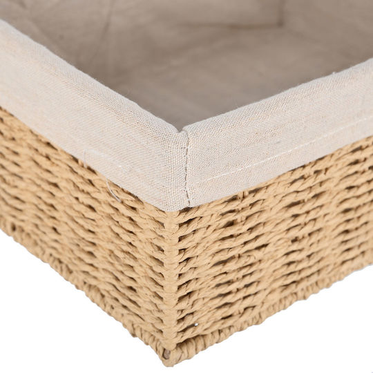 Estia Botanica Hölzernes Aufbewahrungsbox Beige 32x24x12cm 1Stück