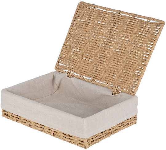 Estia Botanica Дърво Кутия за съхранение с капак Бежов 28x20x10см 1бр