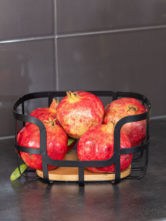 Estia ESSENTIALS Плодова кошница Бамбуков Черен 34.5x19x17бр