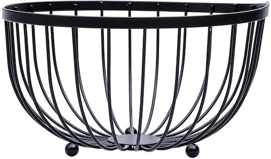 Φρουτιερα Metal Black Μεταλλικη 25x13cm Μαυρη Φρουτιερα Metal Black Μεταλλικη 25x13cm Μαυρη
