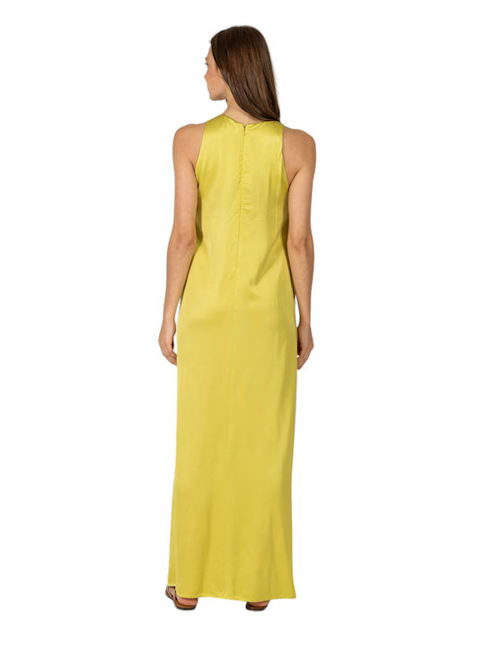 Aggel Maxi Evening Dress Satin YELLOW SS43067KF