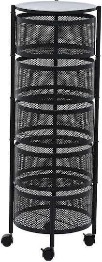 Estia Metallic Kitchen Rack 5 Tiers Black 01-21245 Estia Metallic Kitchen Rack 5 Tiers Black 01-21245