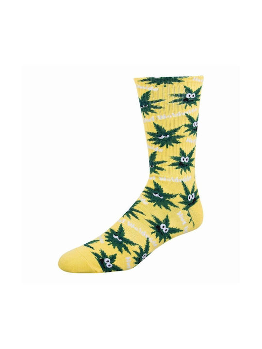 HUF Plantlife Men's Socks AURORA YELLOW SK00315