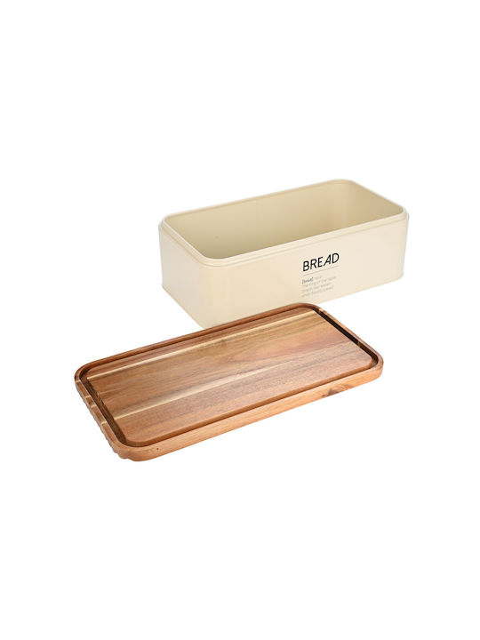 Estia Allure Bread Box Metallic Beige 42x23x13cm
