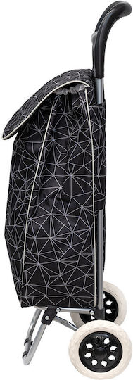 Shopping Trolley Lux Fabric 36lt Black