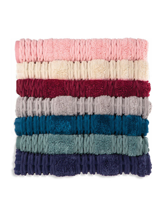 Nef-Nef Homeware Non-Slip Bath Mat Life 027023 Fuchsia 60x90cm