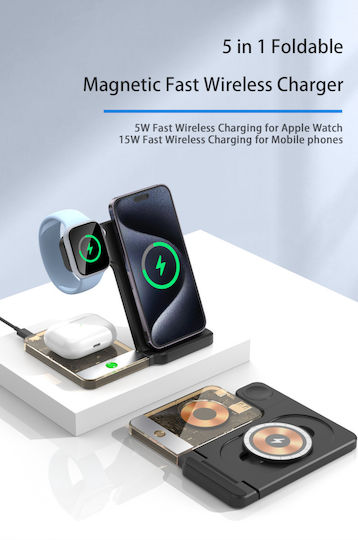 Fujia Ασύρματος Φορτιστής (Qi Pad) 15W Μαύρος (Fujia)