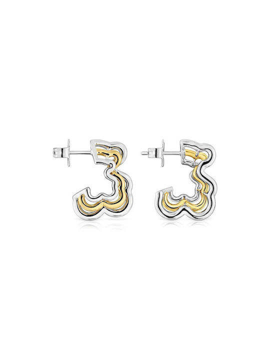 Tous Earrings made of Silver Gold Plated