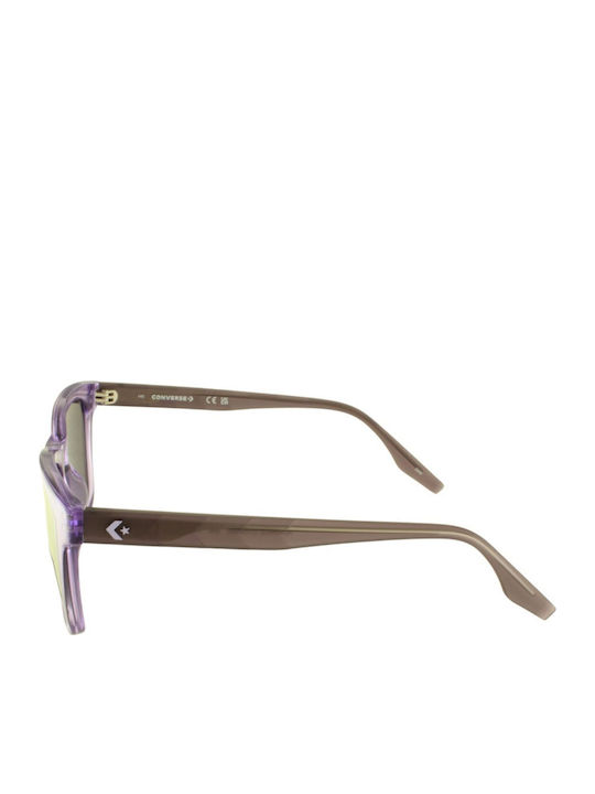 Converse Unisex Sunglasses with Purple Plastic Frame and Gray Lens CV542S-530