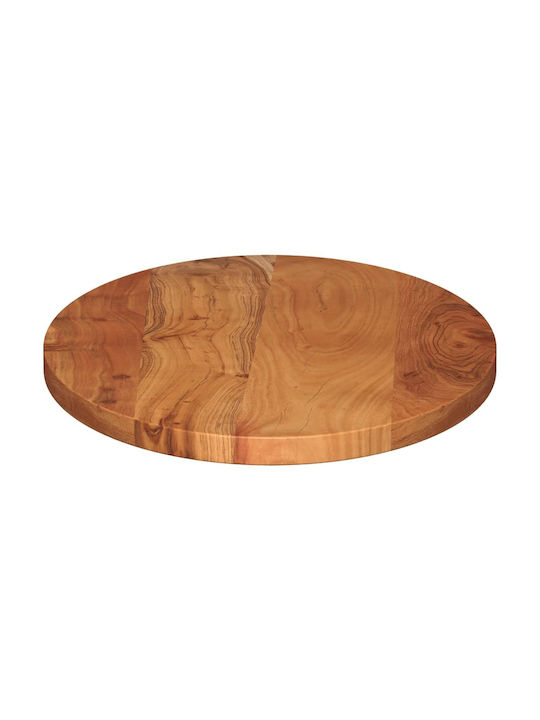 vidaXL Oval Table Surface made of Solid Wood Brown 90x40x2.5cm 370799 1pcs
