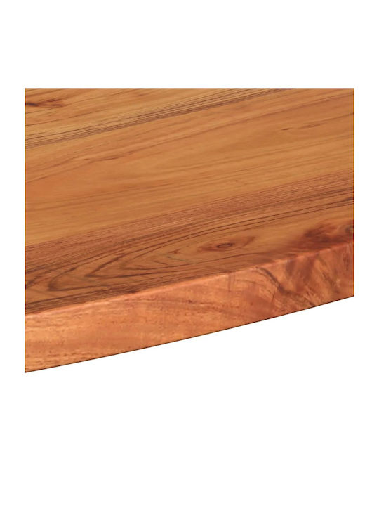 vidaXL Oval Table Surface made of Solid Wood Brown 90x40x2.5cm 370799 1pcs
