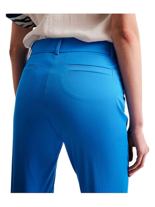 Women's Fabric Trousers Cyano