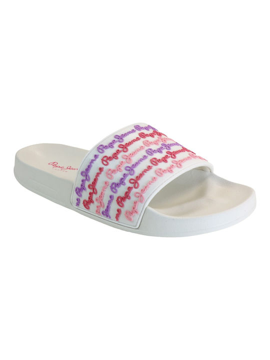 Pepe Jeans Women's Slides White