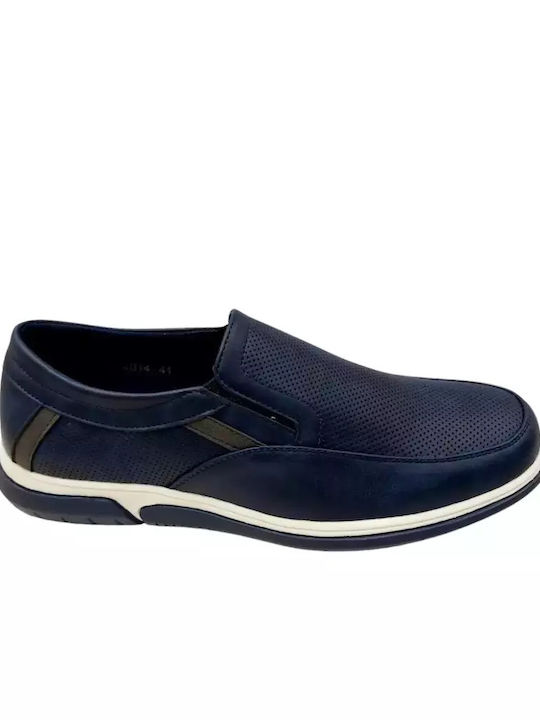 Cockers Men's Leather Casual Shoes Blue