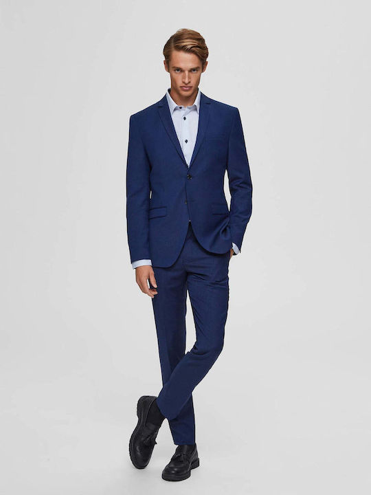 Selected Men's Suit Jacket Blue