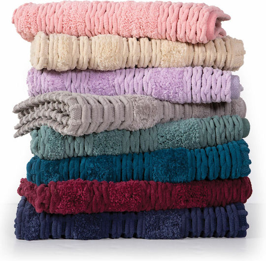 Nef-Nef Homeware Rutschfest Badematte Synthetisch,Polyester/Cotton/Leather Rechteckig Life 027023 514 Linen 60x90cm
