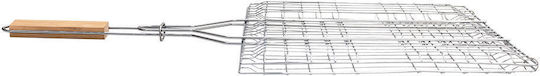Estia Grillroste Barbeque Metallisch 49x30cm Holzgriff