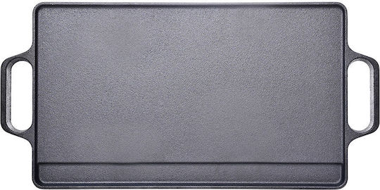 Estia Non-Stick Baking Plate with Cast Iron Flat & Grill Surface 47.5x23.8x1.4cm
