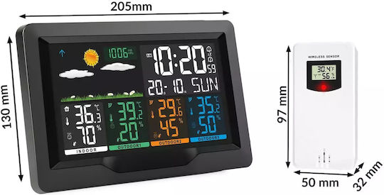 Berdsen 390400 Wireless Digital Weather Station Tabletop Black