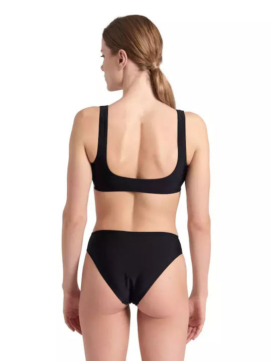 Arena Triangle Bikini Top Solid Black