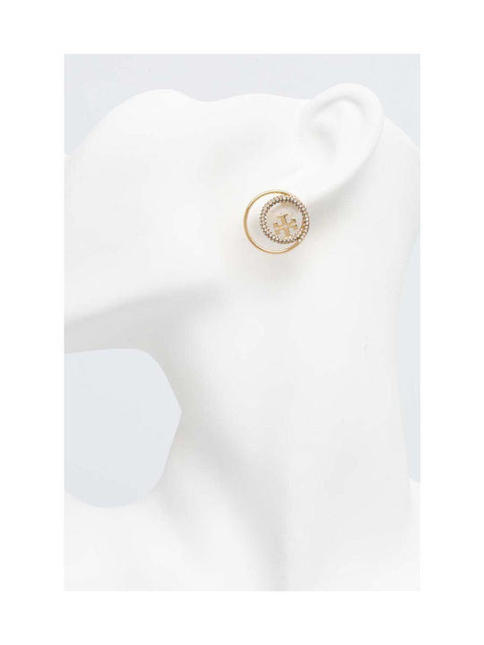 Tory Burch Earrings Gold Plated with Stones