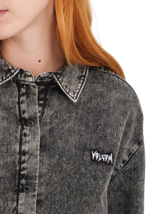 Asphalt Shirt Mânecă lungă Femei Denim Cămașă Asphalt