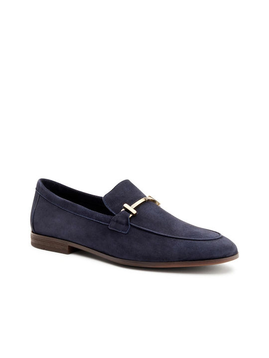 Frau Men's Suede Moccasins Blue