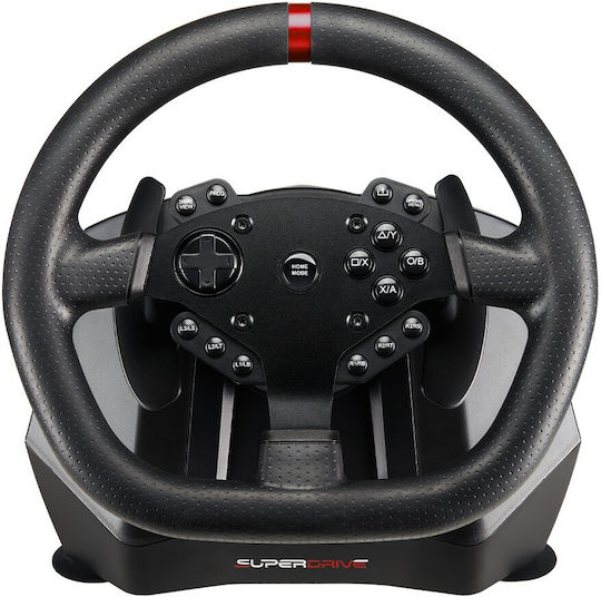 Subsonic Superdrive GS950-X Steering Wheel with Pedals for PS4 / XBOX One / Xbox Series X/S with 900° Rotation