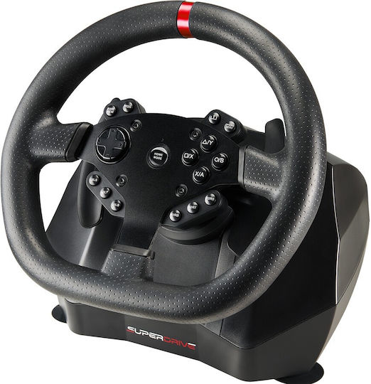 Subsonic Superdrive GS950-X Steering Wheel with Pedals for PS4 / XBOX One / Xbox Series X/S with 900° Rotation