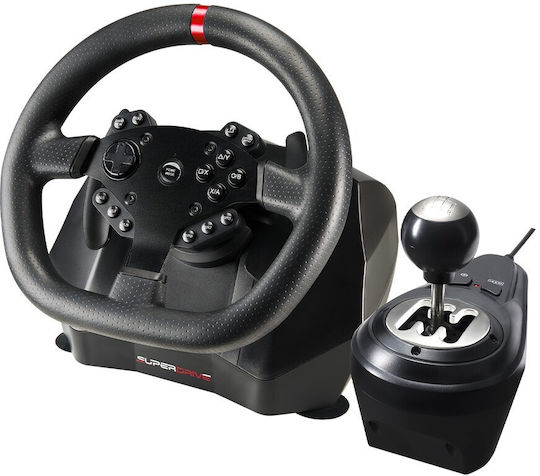 Subsonic Superdrive GS950-X Steering Wheel with Pedals for PS4 / XBOX One / Xbox Series X/S with 900° Rotation