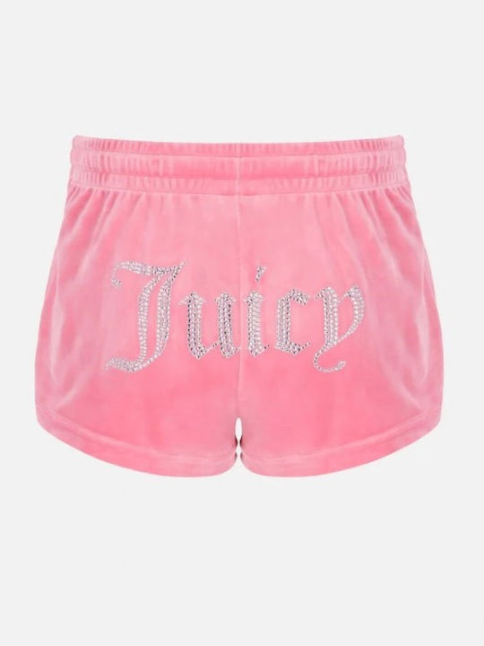 Juicy Couture Diamante Women's Sporty Shorts PINK LEMONADE