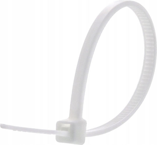 Legături Cablu Plastice 100mmx2.5mm În Culoare Albă 100 Bucăți ZK11133QWS48