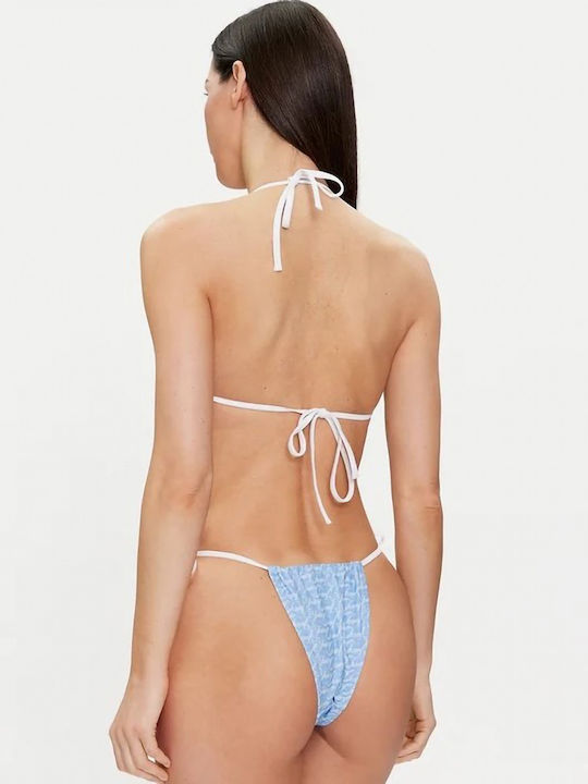 Juicy Couture Bikini Set Triangle Top & Slip Bottom Blue