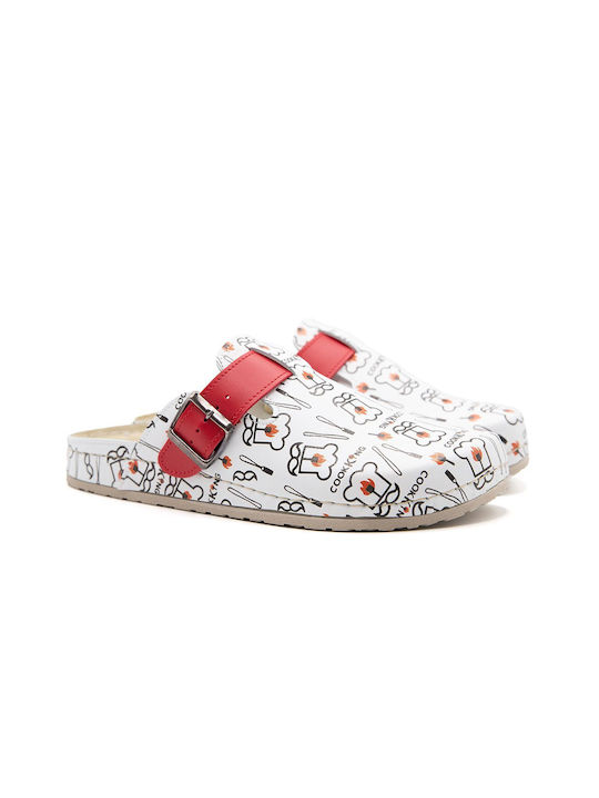 Vesna Anatomic Clogs White