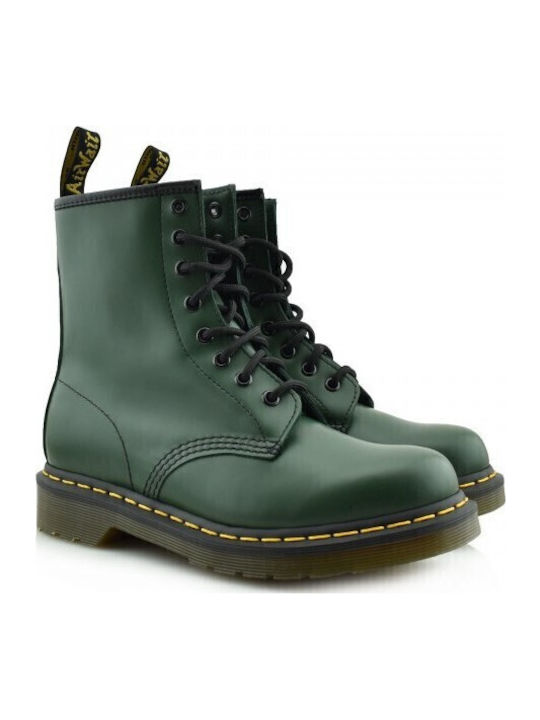 1460 Leder Grün Stiefel