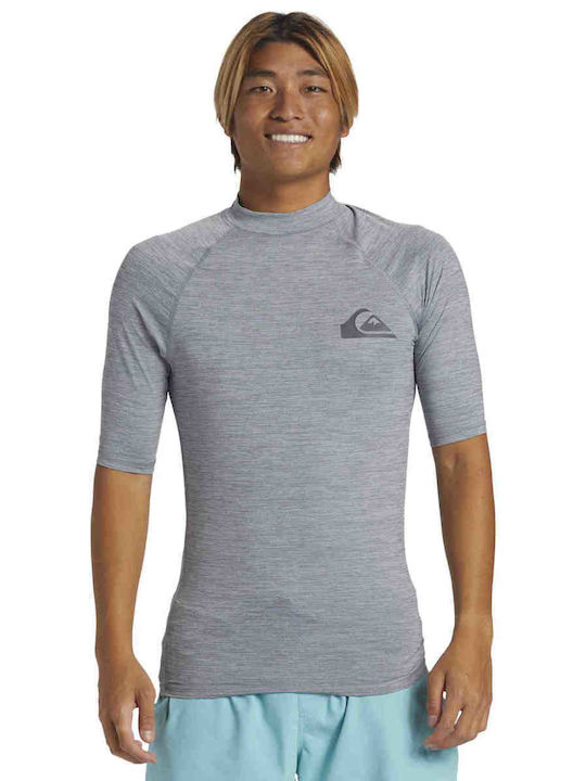 Quiksilver Everyday Ανδρική Κοντομάνικη Αντηλιακή Μπλούζα Γκρι