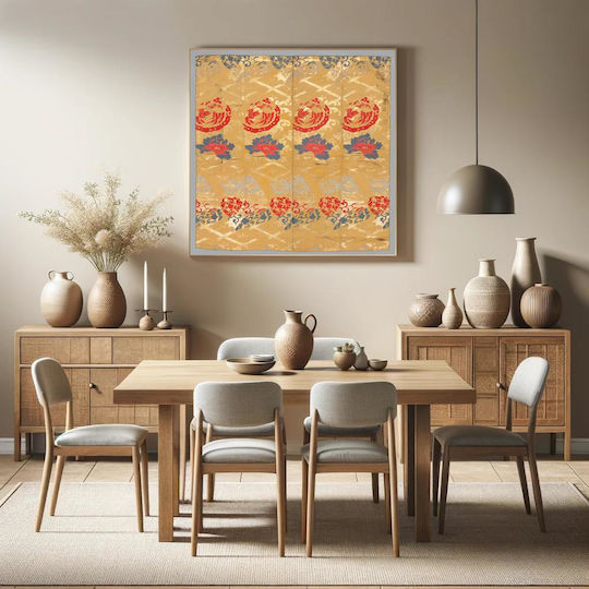Japanese Gemälde Stoff 110x110cm